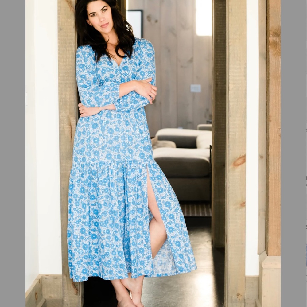 Able Leia Long Sleeve Floral Maxi Dress